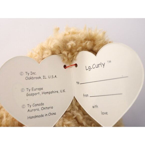 TY Beanie 24” Stars & Stripes Forever Large Curly Teddy Bear 1991 Vintage Rare - Picture 4 of 7